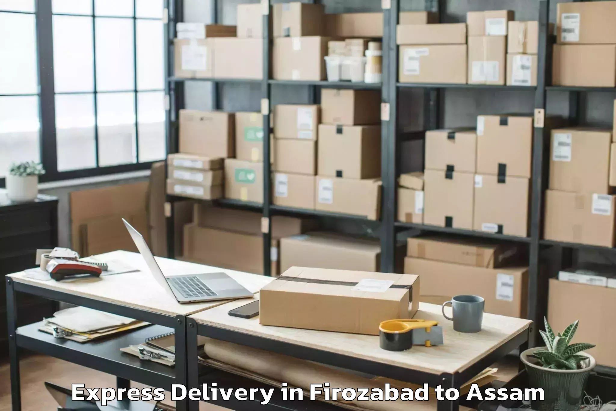 Book Firozabad to Bijni Pt Express Delivery Online